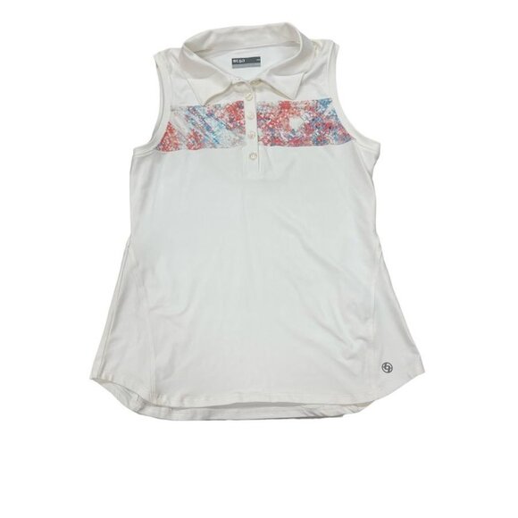 Tops - Ladies Lija White Sleeveless Golf/Tennis Top Sz LG